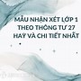 Mẫu Nhận Xét Môn Tiếng Anh Lớp 3